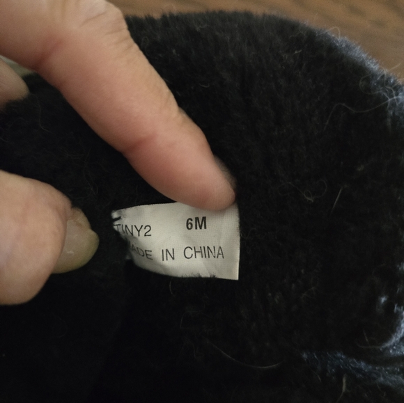 NEW black fleece lined sueded boots. - Picture 6 of 6